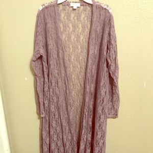 Lularoe Sarah Purple Lace